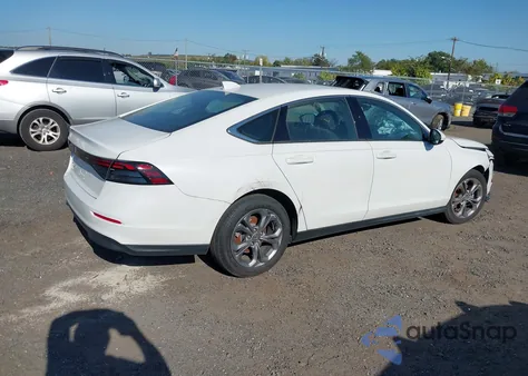 2024 Honda Accord Ex z USA, uszkodzony, nr VIN 1HGCY1F34RA056271